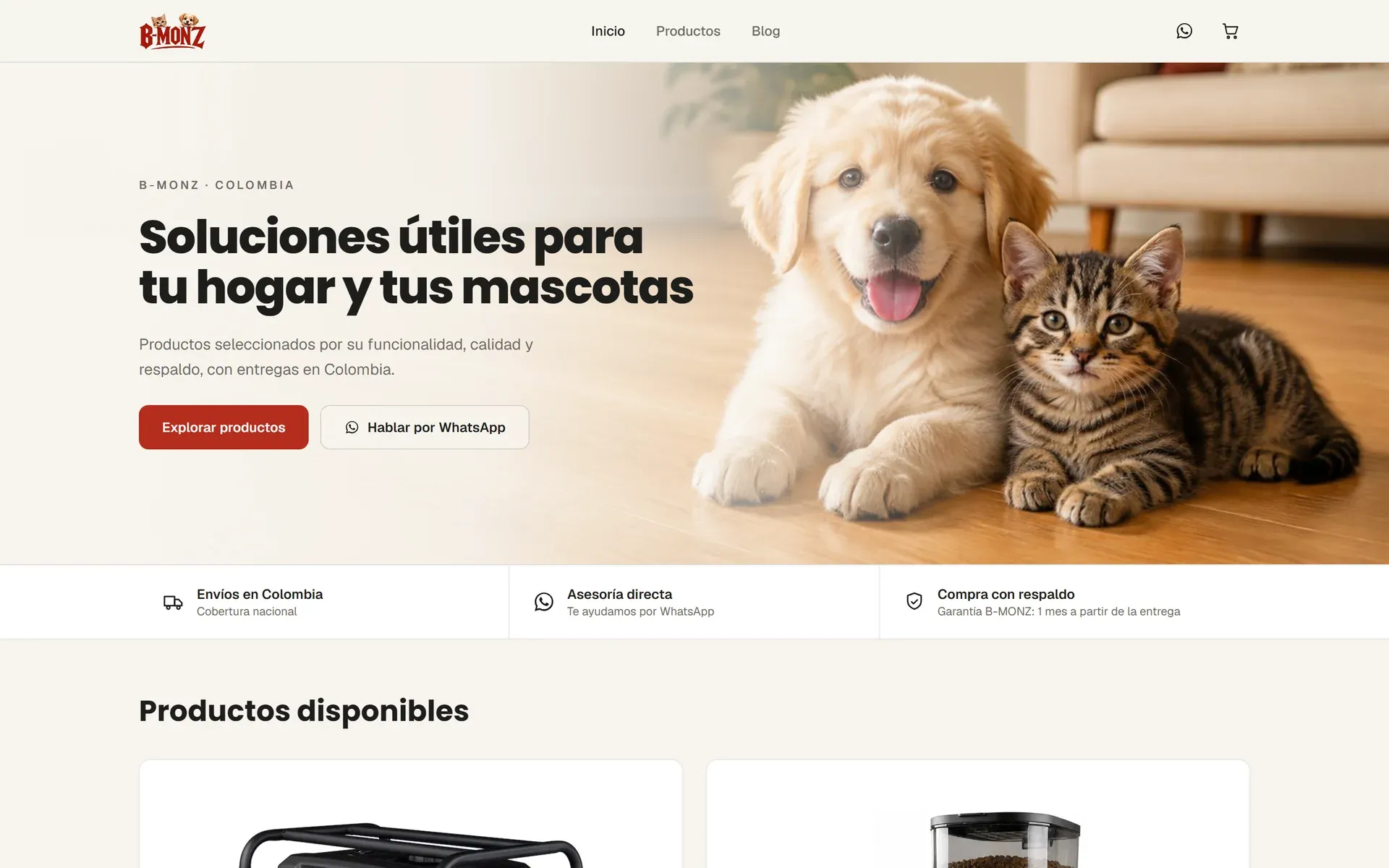 B-MONZ — Ecommerce catalog · Retail