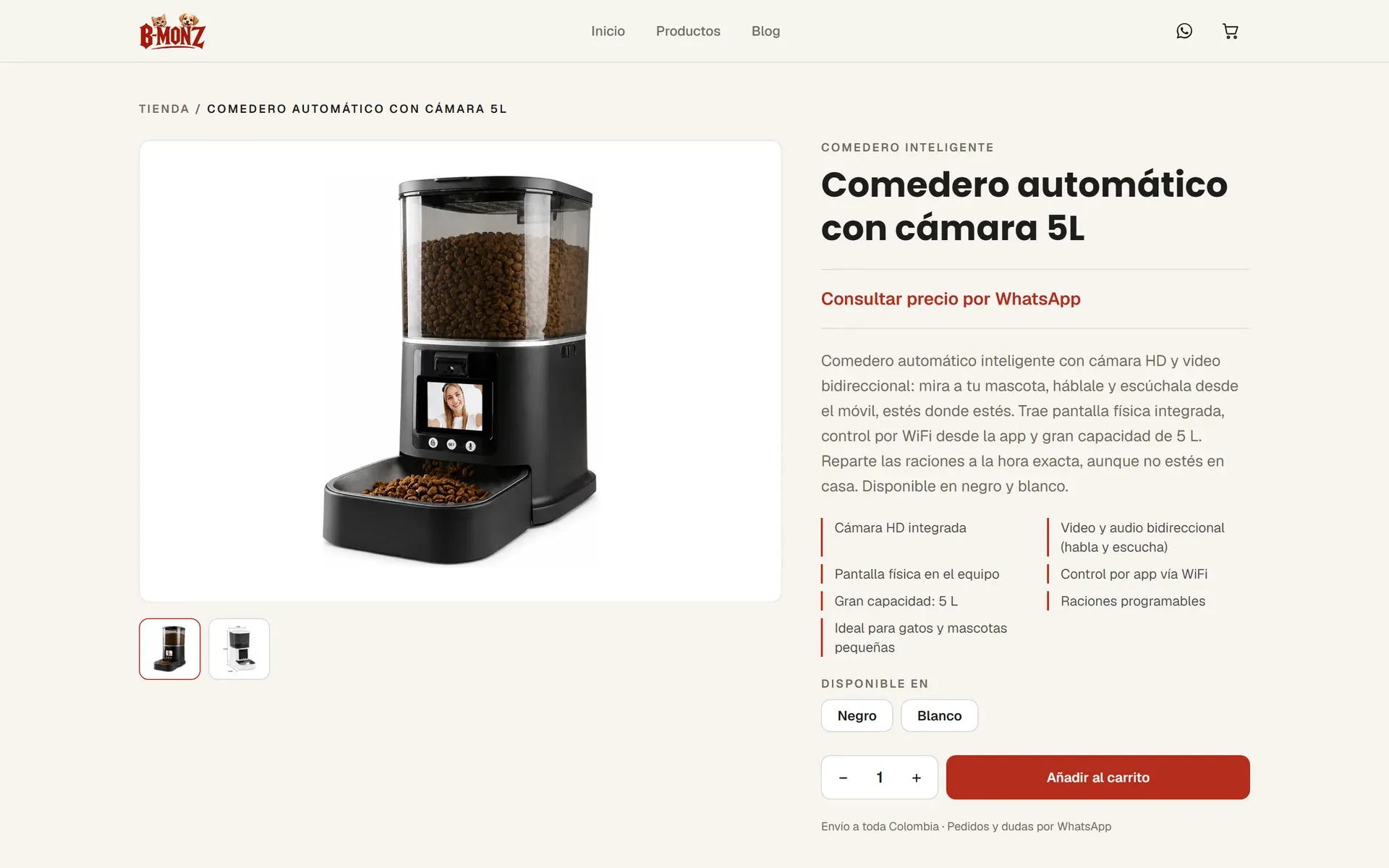 B-MONZ — Catálogo ecommerce · Retail
